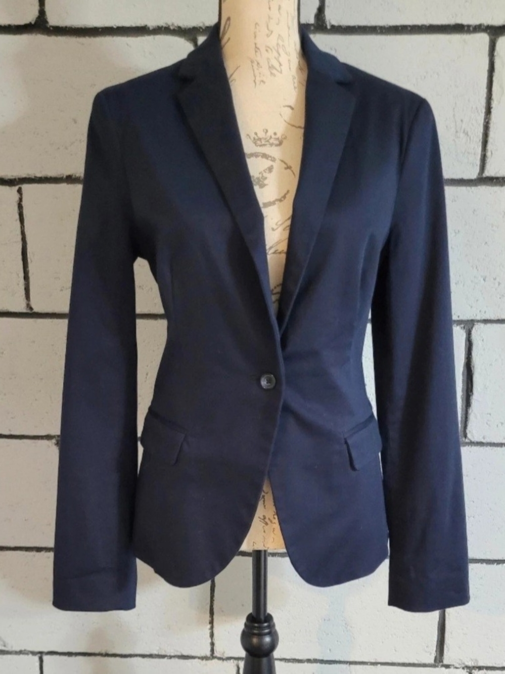 Calvin Klein Jeans Navy Single-Button Blazer
